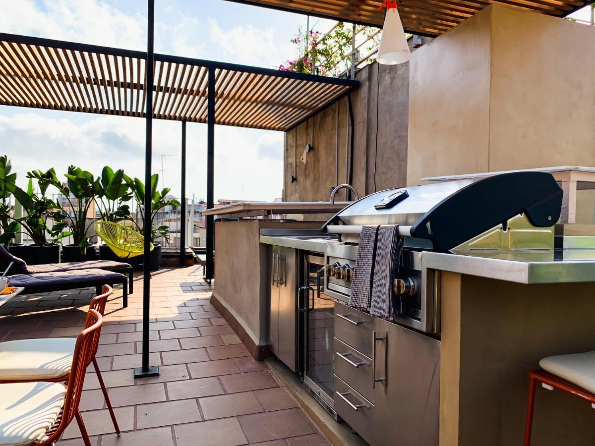 Incredible 2Br Penthouse With Urban Rooftop Garden Barcelona Exterior photo